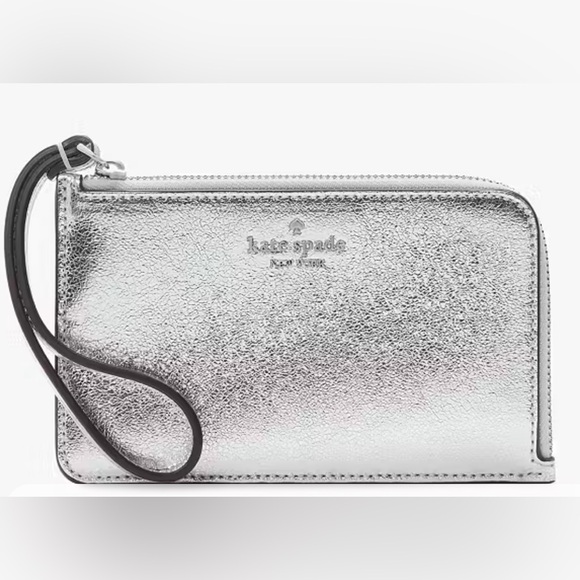 Kate Spade - Lucy Metallic Small L-zip Wristlet - Picture 1 of 4